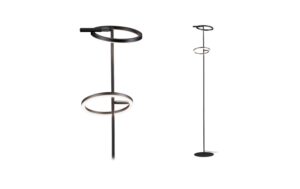 LED Stehleuchte Odila Tunable White 2x1200 White 2x1200lm 2x10, 4W Schwarz matt, Chrom