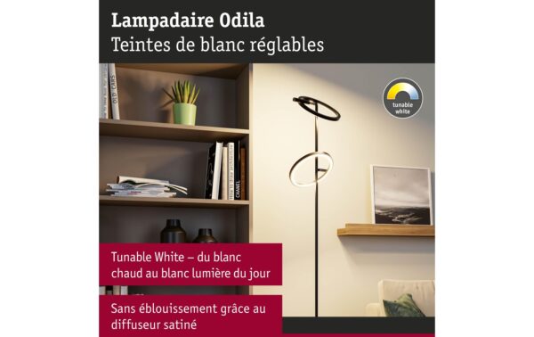 1993274_2 - Mediatech LED Stehleuchte Odila Tunable White 2x1200 White 2x1200lm 2x10,4W Schwarz matt, Chrom