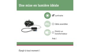 1993297_1 - Mediatech Plug & Shine LED Lichterkette Yuna RGB Lichterkette Yuna RGB 7,4m IP44 3W Schwarz