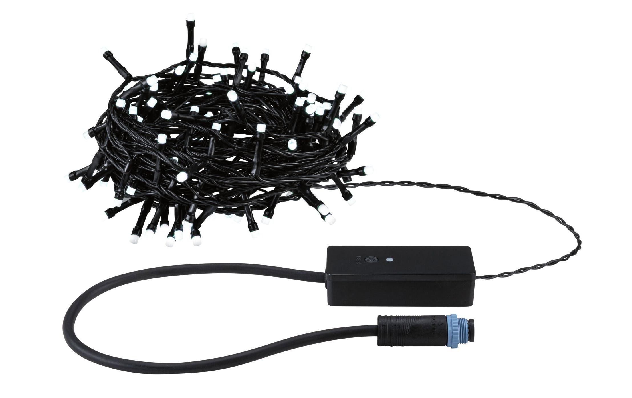 1993298 - Mediatech Plug & Shine LED Lichterkette Yuna RGB Yuna RGB 12,4m IP44 5W Schwarz