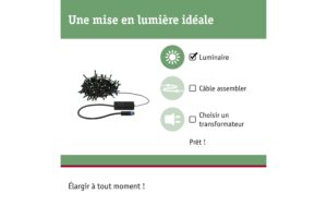 1993298_1 - Mediatech Plug & Shine LED Lichterkette Yuna RGB Yuna RGB 12,4m IP44 5W Schwarz