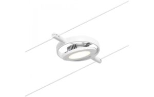 1993354_2 - Mediatech CorDuo LED Seilsystem RoundMac Basisset 5x 5x200lm 5x4,5W 3000K 230/12V Weiss, Chrom