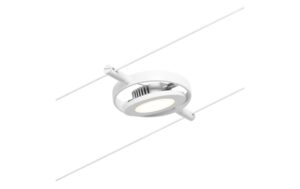 1993354_4 - Mediatech CorDuo LED Seilsystem RoundMac Basisset 5x 5x200lm 5x4,5W 3000K 230/12V Weiss, Chrom