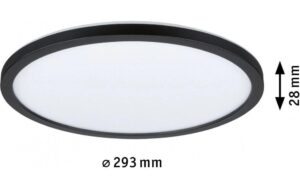 1993362_1 - Mediatech LED Panel Atria Shine Backlight rund 293mm rund 293mm 16W 1600lm 3000K Schwarz