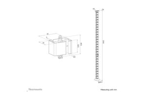 1993542_4 - Mediatech Neomounts Cable Spine Organizer for sit/stand desk frames