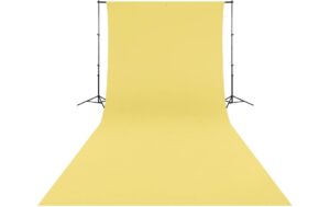 Westcott Backdrop - Canary Yellow Wrinkle-Resistant 9 x 10