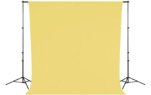 Westcott Backdrop - Canary Yellow Wrinkle-Resistant 9 x 10