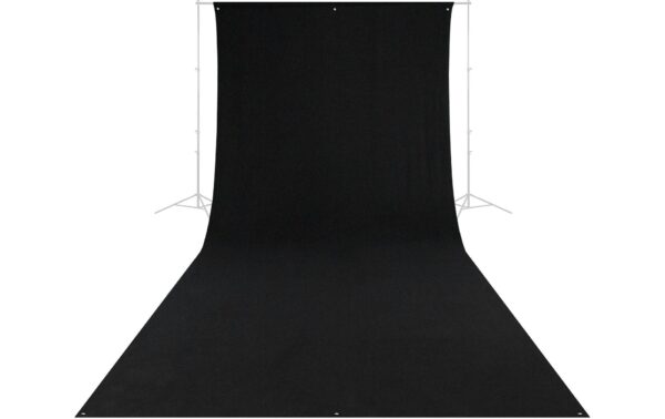 Westcott Backdrop - Rich Black Wrinkle-Resistant 9 x 20