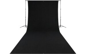 Westcott Backdrop - Rich Black Wrinkle-Resistant 9 x 20