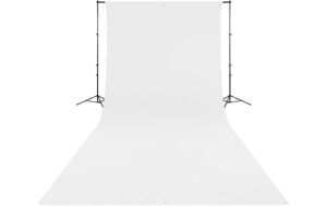 1995026_1 - Mediatech Westcott Backdrop - High-Key White Wrinkle-Resistant 9 x 20