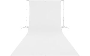 1995026_2 - Mediatech Westcott Backdrop - High-Key White Wrinkle-Resistant 9 x 20