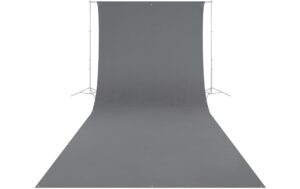 Westcott Backdrop - Neutral Gray Wrinkle-Resistant 9 x 20