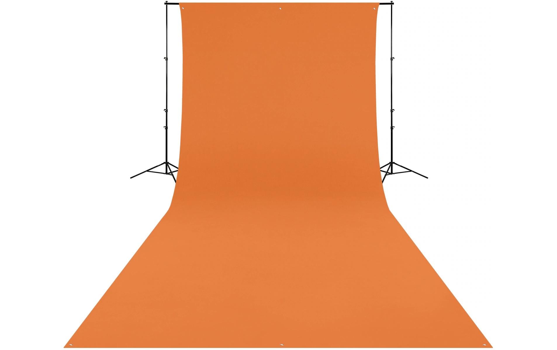 1995029_1 - Mediatech Westcott Backdrop - Tiger Orange Wrinkle-Resistant 9 x 20