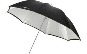 Westcott Convertible Umbrella Optical White Satin w. Black Cover 45