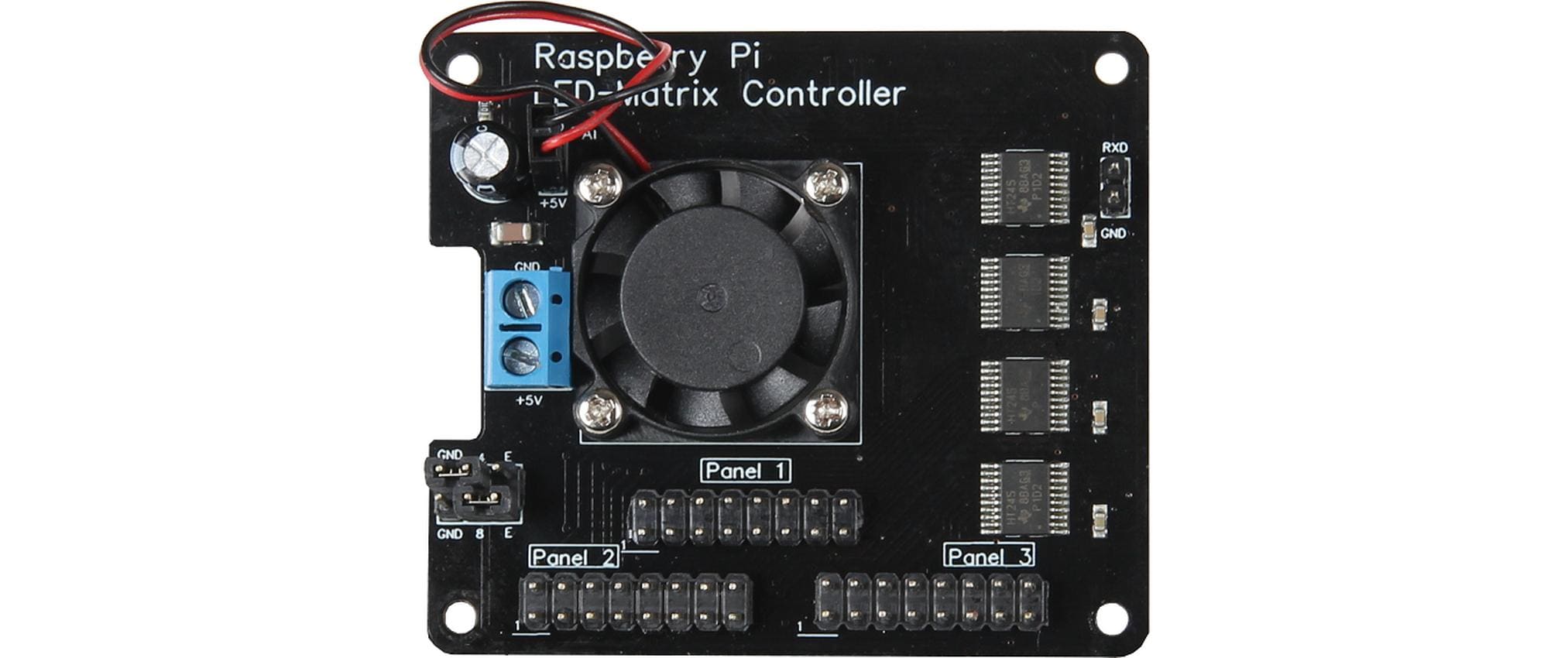 1999614_1 - Mediatech jOY-it RB-MatrixCtrl: LED-Matrix Controller mit Lüfter, für Pi 3A/B/A+/B+,4B