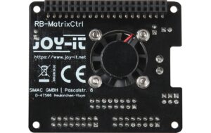 1999614_2 - Mediatech jOY-it RB-MatrixCtrl: LED-Matrix Controller mit Lüfter, für Pi 3A/B/A+/B+,4B