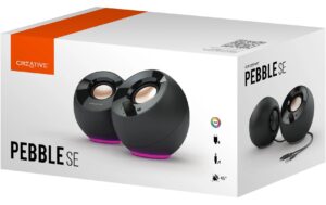 Creative Pebble SE RGB Stereo Lautsprecher schwarz