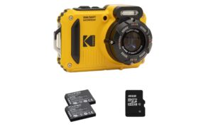 Kodak Unterwasserkamera WPZ2 gelb inkl. Zusatzakku und 16GB microSD