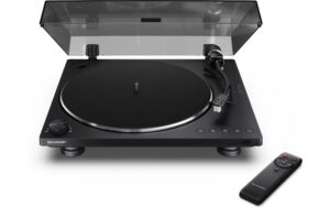 Auto.Plattenspieler, Black mit Bluetooth Ausgang