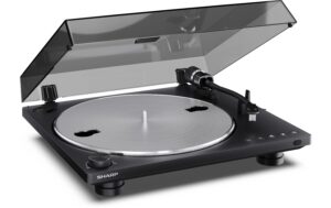 Auto.Plattenspieler, Black mit Bluetooth Ausgang