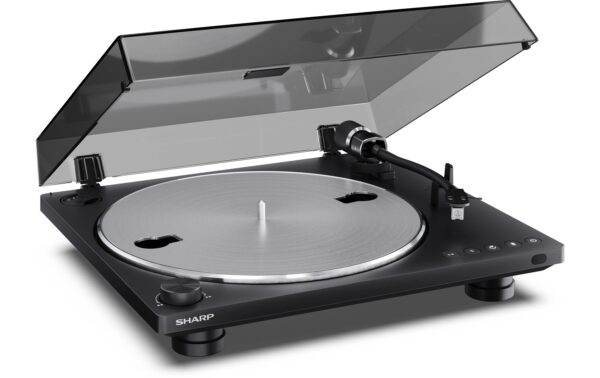Auto.Plattenspieler, Black mit Bluetooth Ausgang