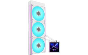 2000205_2 - Mediatech Wasserkühler Lian Li Hydrosh. 2 LCD-S 360CL AMD und Intel, Schwarz, 360mm