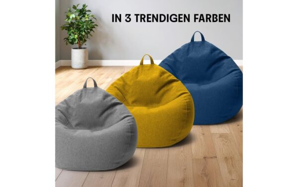 2005036_5 - Mediatech URBANARA Sitzsack 120l grau Basic-Comfort Waschbar