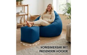 2005037_2 - Mediatech URBANARA Sitzsack 120l blau Basic-Comfort Waschbar