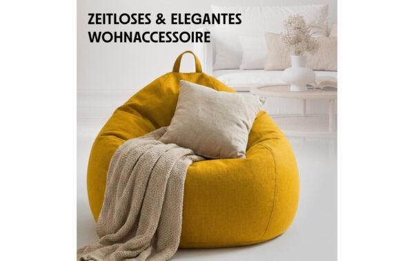 URBANARA Sitzsack 250l senf Basic-Comfort Waschbar