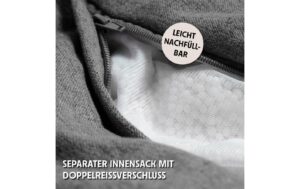 2005045_4 - Mediatech URBANARA Sitzsack 315l grau Basic-Comfort Waschbar