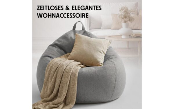 2005045_6 - Mediatech URBANARA Sitzsack 315l grau Basic-Comfort Waschbar