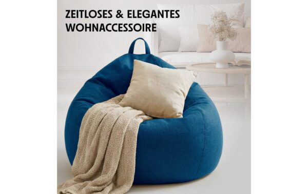 URBANARA Sitzsack 315l blau Basic-Comfort Waschbar