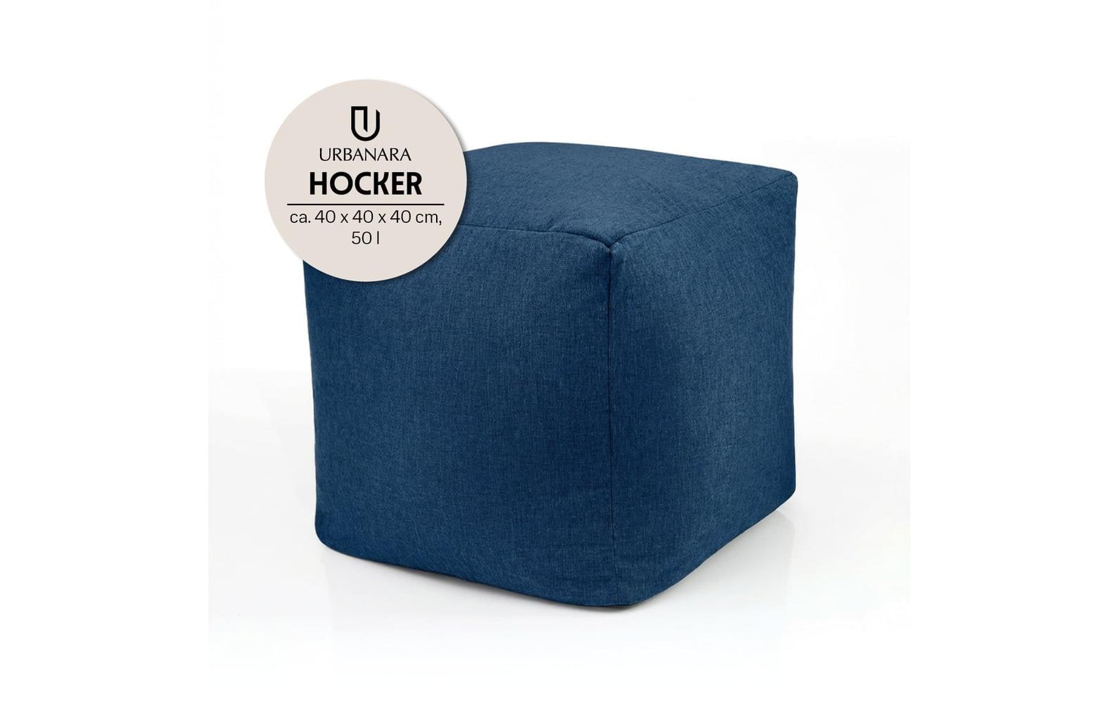2005049_1 - Mediatech URBANARA Hocker 50l blau Basic-Comfort mit Wäschesack