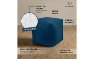 2005049_2 - Mediatech URBANARA Hocker 50l blau Basic-Comfort mit Wäschesack