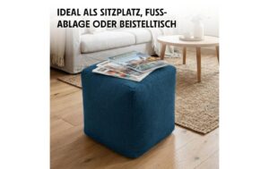 2005049_5 - Mediatech URBANARA Hocker 50l blau Basic-Comfort mit Wäschesack