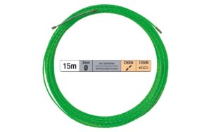 Einzugsband 3mm, 15m, PET Einzugshilfe mit Suchfeder Zubehör Set