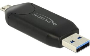 2009735_1 - Mediatech DeLock 91734 Card Reader Micro USB OTG USB 5 Gbps Typ-A für SD / MMC + Micro SD