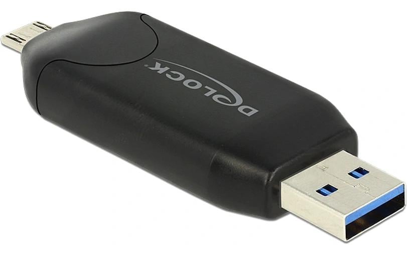 2009735_1 - Mediatech DeLock 91734 Card Reader Micro USB OTG USB 5 Gbps Typ-A für SD / MMC + Micro SD