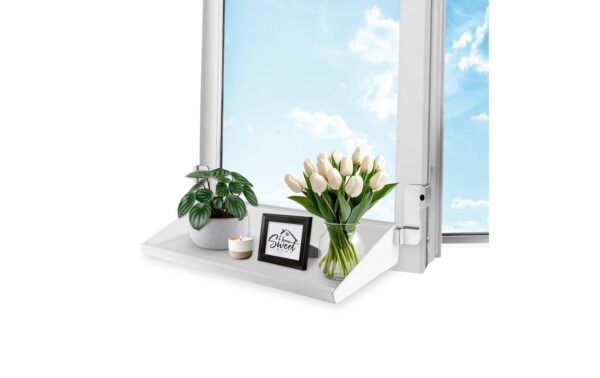 2010914_3 - Mediatech frischluft Fensterbrett 65-107cm weiß teleskopierbar
