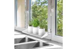 2010914_5 - Mediatech frischluft Fensterbrett 65-107cm weiß teleskopierbar