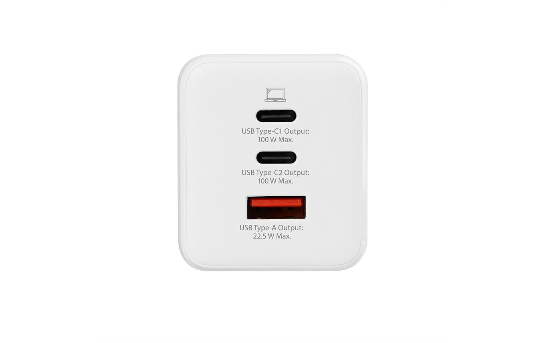 2010978_1 - Mediatech SKROSS Power Charger 100W GaN EU 2x USB-C, 1x USB-A, Weiss