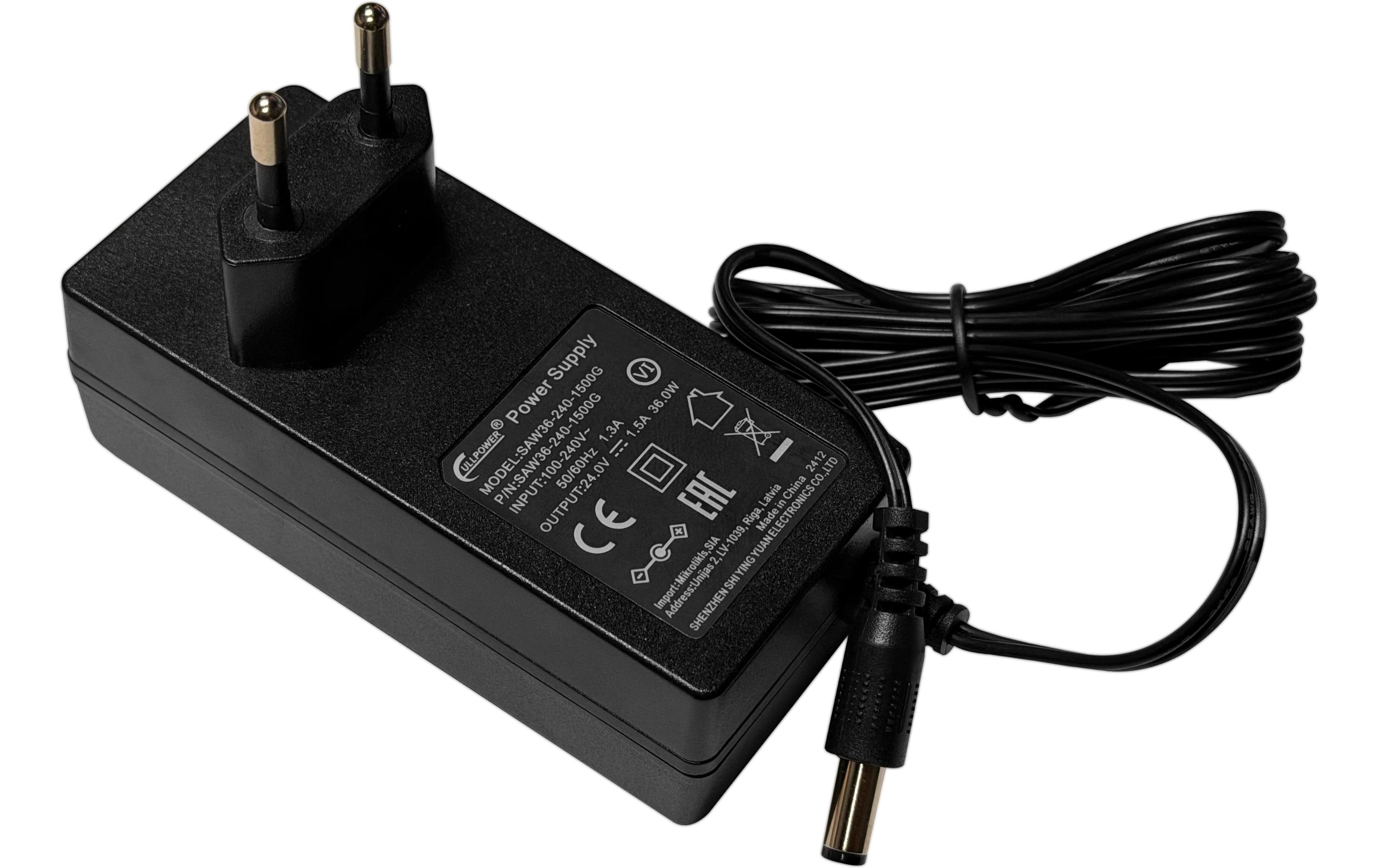 2012683 - Mediatech Mikrotik POWER SUPPLY: SAW36-240-1500 Euro Plug, 36 Watt, 24V/ 1.5A kaufen Schweiz | Mediatech.ch