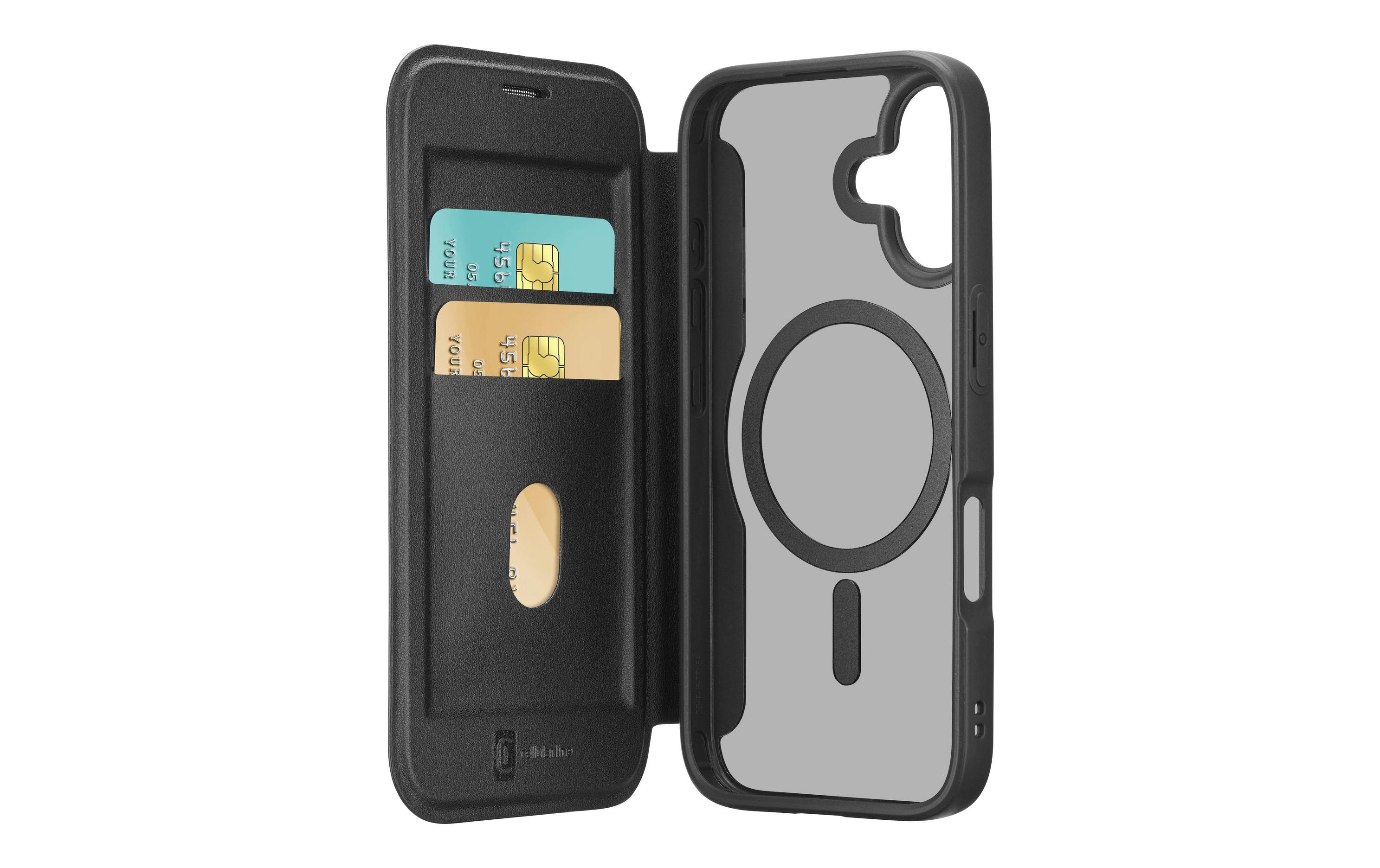 2012894 - Mediatech Cellular Magsafe Book Cover iPhone 17, black kaufen Schweiz | Mediatech.ch