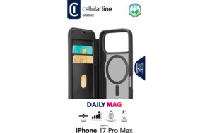 Cellular Magsafe Book Cover iPhone 17 Pro max, black