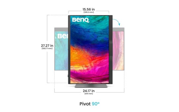 BenQ PD2770U 27, 3840x2160 DP, 2x HDMI, USB PD Charging 96W, 2x USB-C