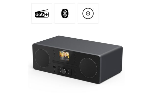 2015002_2 - Mediatech Hama Digitalradio DR1560CBT, Stereo, Schw. DAB/DAB+,CD, FM, BT, USB, Radiowecker