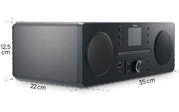 2015002_4 - Mediatech Hama Digitalradio DR1560CBT, Stereo, Schw. DAB/DAB+,CD, FM, BT, USB, Radiowecker