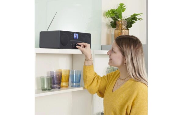 2015002_6 - Mediatech Hama Digitalradio DR1560CBT, Stereo, Schw. DAB/DAB+,CD, FM, BT, USB, Radiowecker