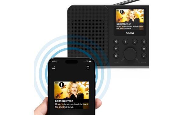 Hama Digitalradio DIR10, Schwarz DAB+, Internetradio, BT