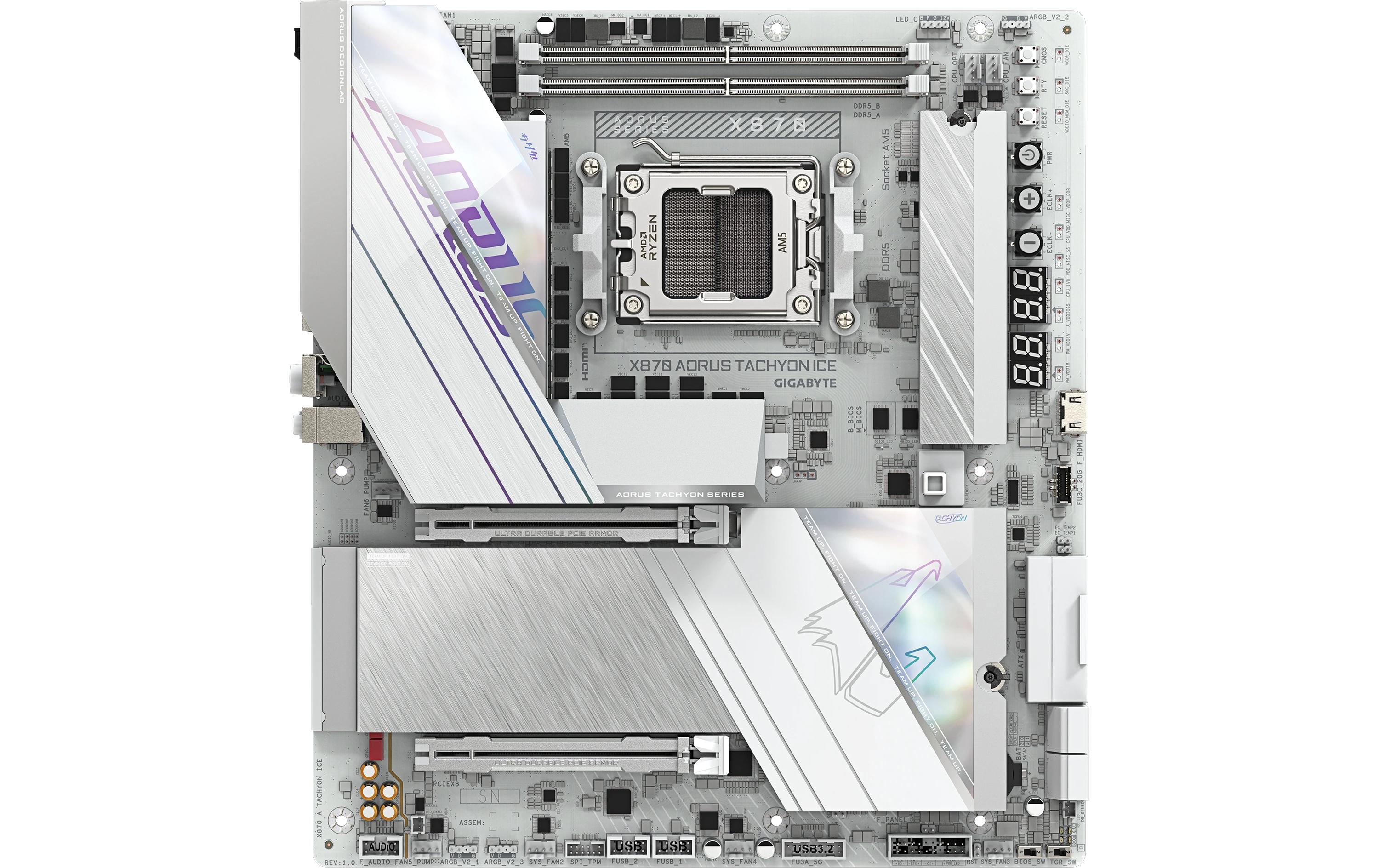 2015333_1 - Mediatech Gigabyte X870 AORUS TACHYON ICE, EATX AM5, AMD X870E, 2x DDR5, WIFI 7